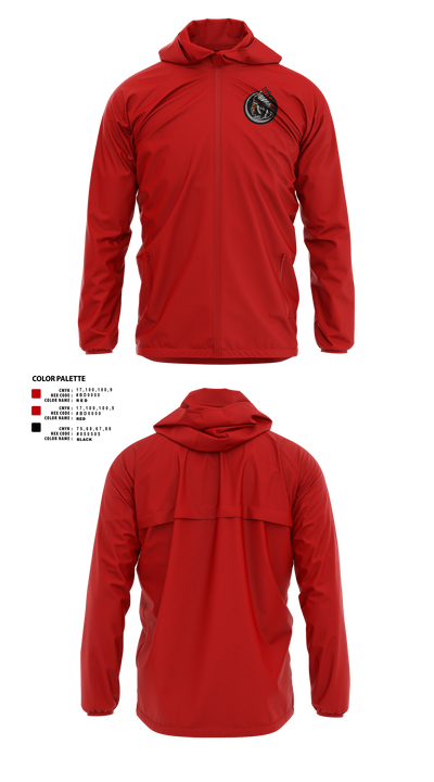 White Shield High School Wrestling 94078383 Windbreaker - 1