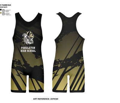 Pendleton High School Wrestling 54962457 Wrestling Singlet - 1