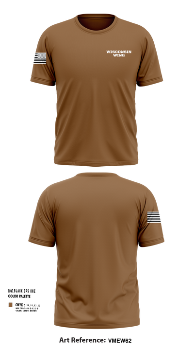 Wisconsin Wing 72977871 Short Sleeve Performance Shirt - 30
