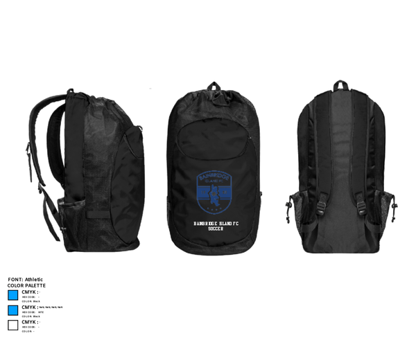 Gear Bag, Bainbridge Island FC Soccer, Men's Soccer, Teamtime, Team time, sublimation, custom sports apparel, team uniforms, spirit wear, spiritwear, sports uniforms, custom shirts, team store, custom team store, fundraiser sports, apparel fundraiser