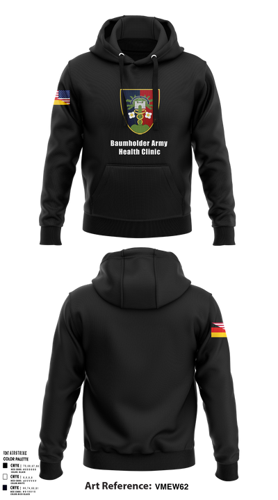 U.S. Army Health Clinic - Baumholder 42265508 Hoodie - 150