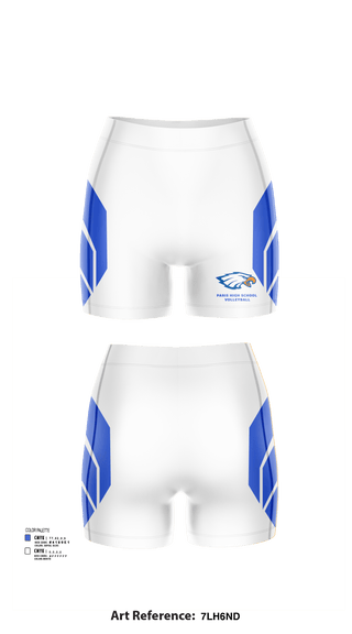 Womens Shorts, Paris High School Volleyball, Women's Volleyball, Teamtime, Team time, sublimation, custom sports apparel, team uniforms, spirit wear, spiritwear, sports uniforms, custom shirts, team store, custom team store, fundraiser sports, apparel fundraiser