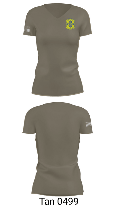 49 COMPTROLLER SQUADRON 45789639 Women's Short Sleeve V-neck Shirt - 68