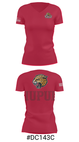 Women's Short Sleeve Vneck Shirt, University-Purdue University Track, Track & Field, Teamtime, Team time, sublimation, custom sports apparel, team uniforms, spirit wear, spiritwear, sports uniforms, custom shirts, team store, custom team store, fundraiser sports, apparel fundraiser