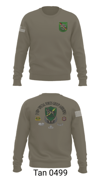 Crew Neck Sweatshirt, 1-10 SFG FSC, Army, Teamtime, Team time, sublimation, custom sports apparel, team uniforms, spirit wear, spiritwear, sports uniforms, custom shirts, team store, custom team store, fundraiser sports, apparel fundraiser