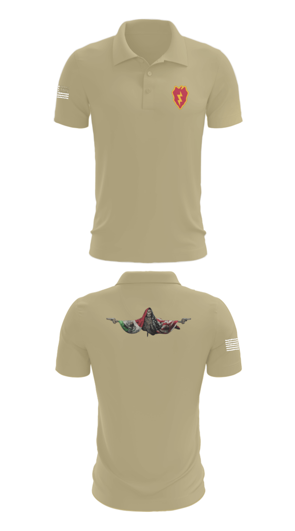 Short Sleeve Performance Polo, 25th ID, Army, Teamtime, Team time, sublimation, custom sports apparel, team uniforms, spirit wear, spiritwear, sports uniforms, custom shirts, team store, custom team store, fundraiser sports, apparel fundraiser