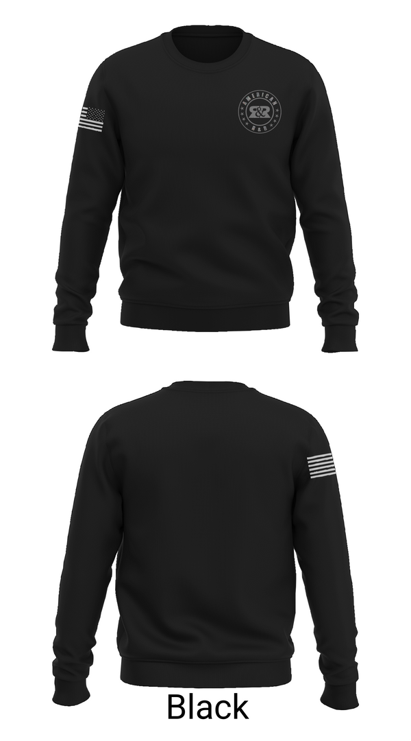 Crew Neck Sweatshirt, American R&R, , Teamtime, Team time, sublimation, custom sports apparel, team uniforms, spirit wear, spiritwear, sports uniforms, custom shirts, team store, custom team store, fundraiser sports, apparel fundraiser