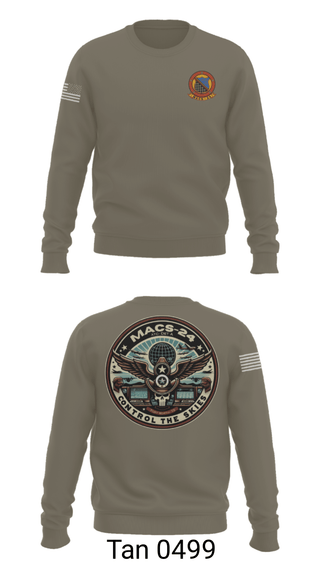 Crew Neck Sweatshirt, MACS 24 ATC Detachment A, Marines, Teamtime, Team time, sublimation, custom sports apparel, team uniforms, spirit wear, spiritwear, sports uniforms, custom shirts, team store, custom team store, fundraiser sports, apparel fundraiser
