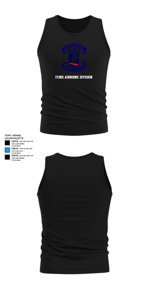 Tank Top, 173rd Airborne Division, Army, Teamtime, Team time, sublimation, custom sports apparel, team uniforms, spirit wear, spiritwear, sports uniforms, custom shirts, team store, custom team store, fundraiser sports, apparel fundraiser