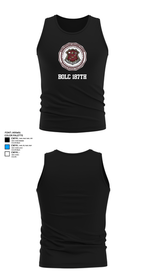 Tank Top, BOLC 187TH, Army, Teamtime, Team time, sublimation, custom sports apparel, team uniforms, spirit wear, spiritwear, sports uniforms, custom shirts, team store, custom team store, fundraiser sports, apparel fundraiser