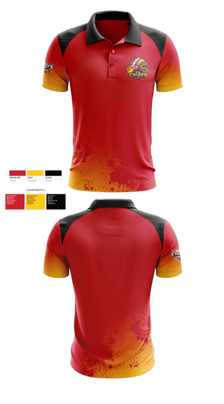 Short Sleeve Performance Polo, CTX Chiefs, Football, Teamtime, Team time, sublimation, custom sports apparel, team uniforms, spirit wear, spiritwear, sports uniforms, custom shirts, team store, custom team store, fundraiser sports, apparel fundraiser