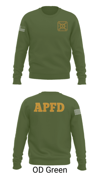 Crew Neck Sweatshirt, APSLFD, Fire Department, Teamtime, Team time, sublimation, custom sports apparel, team uniforms, spirit wear, spiritwear, sports uniforms, custom shirts, team store, custom team store, fundraiser sports, apparel fundraiser