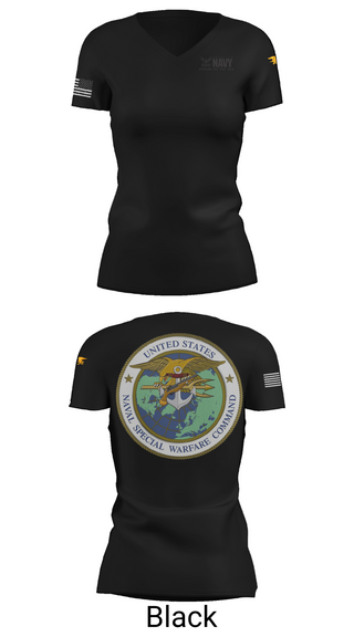 Womens Short Sleeve Vneck Shirt, SEAL Team, Navy, Teamtime, Team time, sublimation, custom sports apparel, team uniforms, spirit wear, spiritwear, sports uniforms, custom shirts, team store, custom team store, fundraiser sports, apparel fundraiser