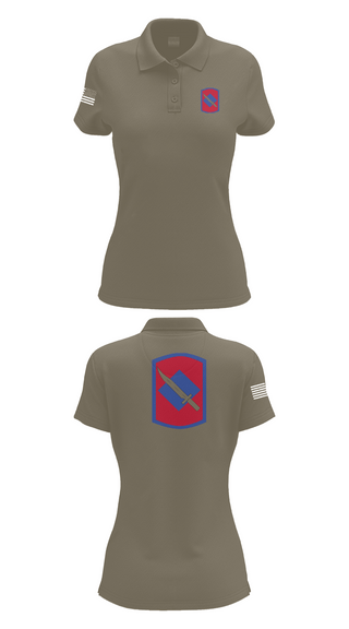 Womens Short Sleeve Performance Polo, 39th Infantry Brigade, , Teamtime, Team time, sublimation, custom sports apparel, team uniforms, spirit wear, spiritwear, sports uniforms, custom shirts, team store, custom team store, fundraiser sports, apparel fundraiser