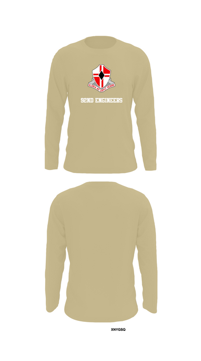 92nd Engineers 80974269 Long Sleeve Performance Shirt 92