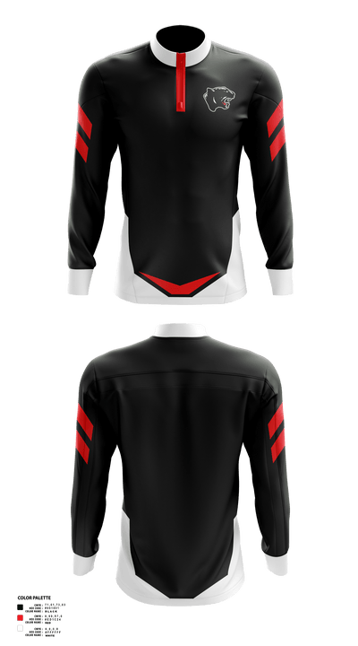 Schuylkill Valley High School Wrestling 12382271 Quarter Zip Jacket - 1