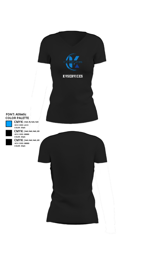 Womens Short Sleeve Vneck Shirt, kvservices, , Teamtime, Team time, sublimation, custom sports apparel, team uniforms, spirit wear, spiritwear, sports uniforms, custom shirts, team store, custom team store, fundraiser sports, apparel fundraiser