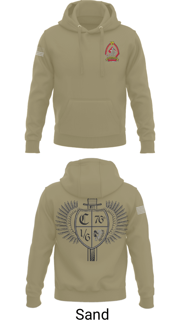Hoodie, 1/6 Charlie company, , Teamtime, Team time, sublimation, custom sports apparel, team uniforms, spirit wear, spiritwear, sports uniforms, custom shirts, team store, custom team store, fundraiser sports, apparel fundraiser