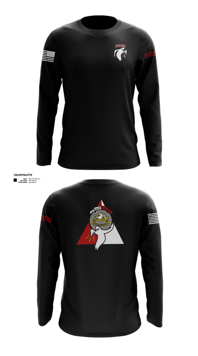 Ghost Platoon, HHC, 2-8 CAV, 1ABCT, 1CD 65743217 Long Sleeve Performance Shirt 51
