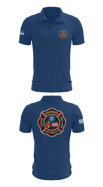 EventsByJoel 45028039 Short Sleeve Performance Polo with Pen Pocket On Sleeve - 27