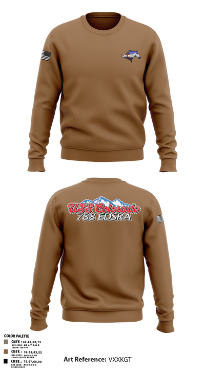USS Colorado 62419768 Crew Neck Sweatshirt - 8