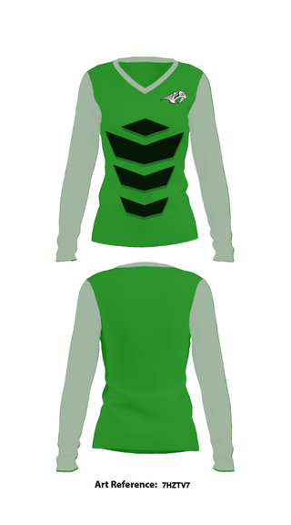 Women's Long Sleeve Vneck Shirt, Fossil Ridge High School Baseball, Baseball, Teamtime, Team time, sublimation, custom sports apparel, team uniforms, spirit wear, spiritwear, sports uniforms, custom shirts, team store, custom team store, fundraiser sports, apparel fundraiser