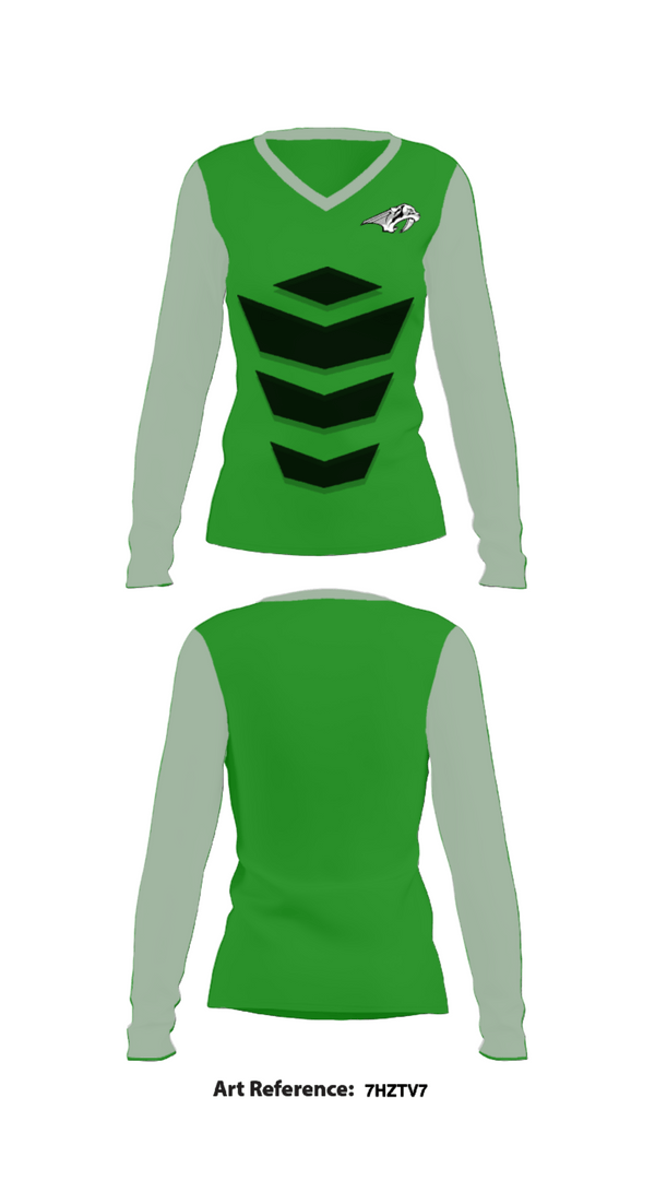 Women's Long Sleeve Vneck Shirt, Fossil Ridge High School Baseball, Baseball, Teamtime, Team time, sublimation, custom sports apparel, team uniforms, spirit wear, spiritwear, sports uniforms, custom shirts, team store, custom team store, fundraiser sports, apparel fundraiser
