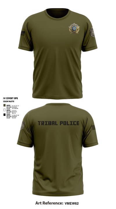 Eastern Shawnee Tribal Police 67427450 Short Sleeve Performance Shirt - 7