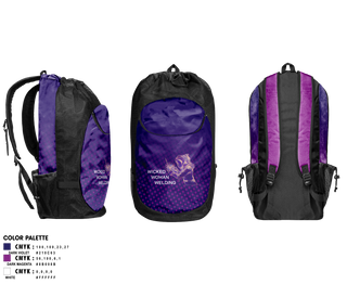 Gear Bag, Wicked Woman Welding, , Teamtime, Team time, sublimation, custom sports apparel, team uniforms, spirit wear, spiritwear, sports uniforms, custom shirts, team store, custom team store, fundraiser sports, apparel fundraiser