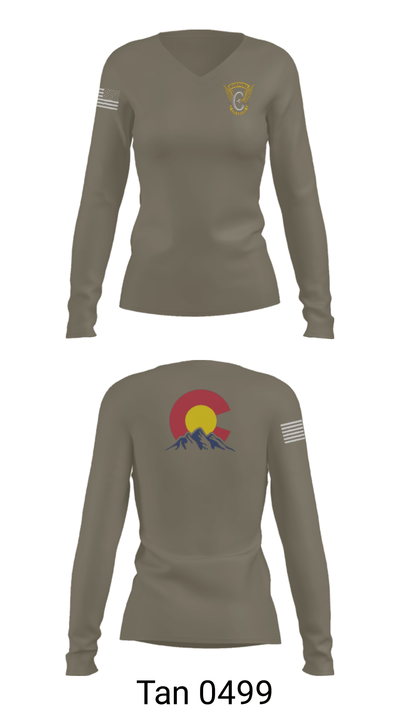 The 2403 2956612 Women's Long Sleeve V-neck Shirt - 73