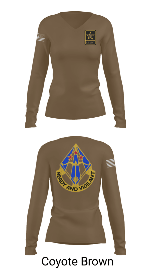 Women's Long Sleeve Vneck Shirt, Air defense, National Guard, Teamtime, Team time, sublimation, custom sports apparel, team uniforms, spirit wear, spiritwear, sports uniforms, custom shirts, team store, custom team store, fundraiser sports, apparel fundraiser