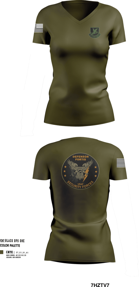 Womens Short Sleeve Vneck Shirt, 314th Security Forces Squadron, Air Force, Teamtime, Team time, sublimation, custom sports apparel, team uniforms, spirit wear, spiritwear, sports uniforms, custom shirts, team store, custom team store, fundraiser sports, apparel fundraiser