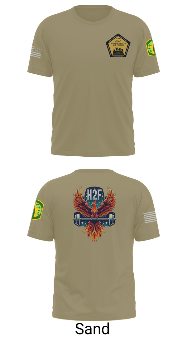 Short Sleeve Performance Shirt, Phoenix H2F, Army, Teamtime, Team time, sublimation, custom sports apparel, team uniforms, spirit wear, spiritwear, sports uniforms, custom shirts, team store, custom team store, fundraiser sports, apparel fundraiser