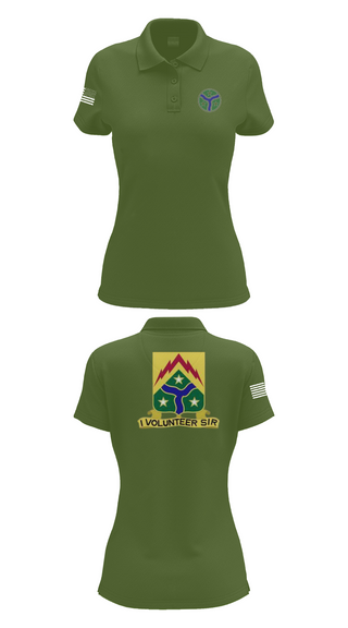 Womens Short Sleeve Performance Polo, 278th Armored Cavalry, Army, Teamtime, Team time, sublimation, custom sports apparel, team uniforms, spirit wear, spiritwear, sports uniforms, custom shirts, team store, custom team store, fundraiser sports, apparel fundraiser