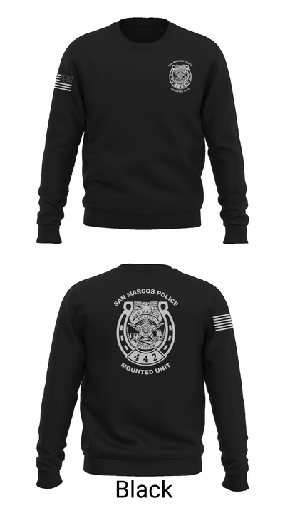 San Marcos Police Mounted Unit 48191371 Crew Neck Sweatshirt - 24