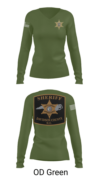 Womens Long Sleeve Vneck Shirt, DCSO 2nd Squad, Police, Teamtime, Team time, sublimation, custom sports apparel, team uniforms, spirit wear, spiritwear, sports uniforms, custom shirts, team store, custom team store, fundraiser sports, apparel fundraiser