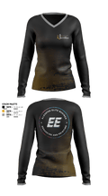 Elevated Elite Business Branding and Printing 90017808 Women's Long Sleeve V-neck Shirt - 1