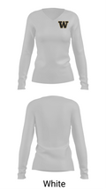 Winona Wildcats 72452864 Women's Long Sleeve V-neck Shirt -1 16