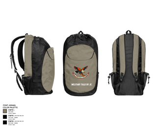 Gear Bag, Military Talk by JC, Army, Teamtime, Team time, sublimation, custom sports apparel, team uniforms, spirit wear, spiritwear, sports uniforms, custom shirts, team store, custom team store, fundraiser sports, apparel fundraiser