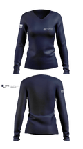 undefined Women's Long Sleeve V-neck Shirt -1 2