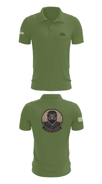 35th COMMS 55833668 Short Sleeve Performance Polo - 47