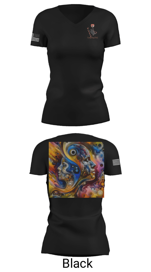 Womens Short Sleeve Vneck Shirt, Wicked Transformationz, , Teamtime, Team time, sublimation, custom sports apparel, team uniforms, spirit wear, spiritwear, sports uniforms, custom shirts, team store, custom team store, fundraiser sports, apparel fundraiser