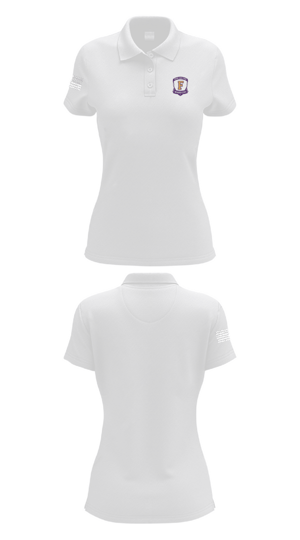 Womens Short Sleeve Performance Polo, Fresno High School Soccer, Men's Soccer, Teamtime, Team time, sublimation, custom sports apparel, team uniforms, spirit wear, spiritwear, sports uniforms, custom shirts, team store, custom team store, fundraiser sports, apparel fundraiser