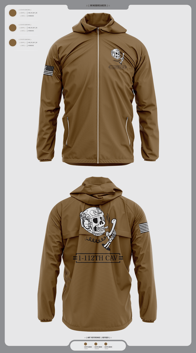 1-112th cav 83477294 Windbreaker - 1