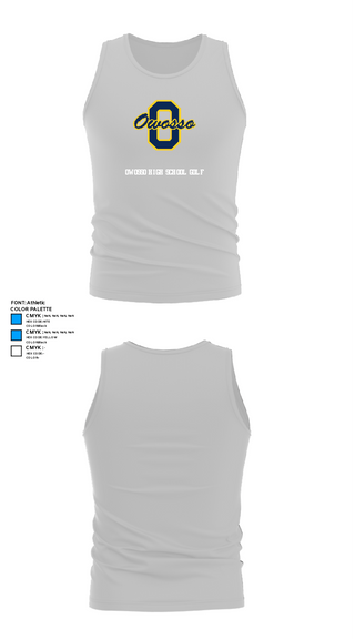 Tank Top, Owosso High School Golf, Golf, Teamtime, Team time, sublimation, custom sports apparel, team uniforms, spirit wear, spiritwear, sports uniforms, custom shirts, team store, custom team store, fundraiser sports, apparel fundraiser