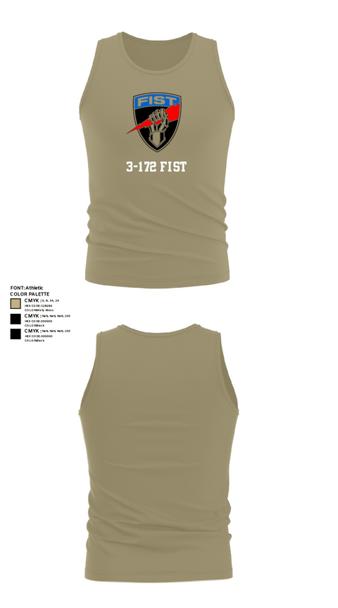 Tank Top, 3-172 FiST, Army, Teamtime, Team time, sublimation, custom sports apparel, team uniforms, spirit wear, spiritwear, sports uniforms, custom shirts, team store, custom team store, fundraiser sports, apparel fundraiser