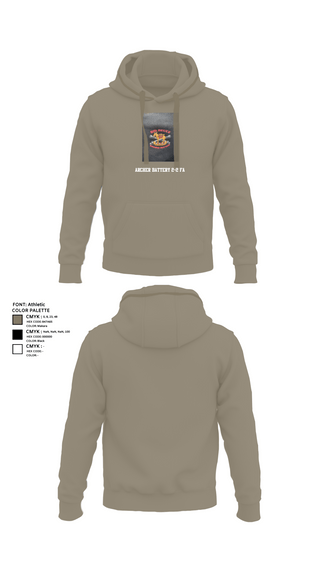 Hoodie, Archer Battery 2-2 FA, Army, Teamtime, Team time, sublimation, custom sports apparel, team uniforms, spirit wear, spiritwear, sports uniforms, custom shirts, team store, custom team store, fundraiser sports, apparel fundraiser