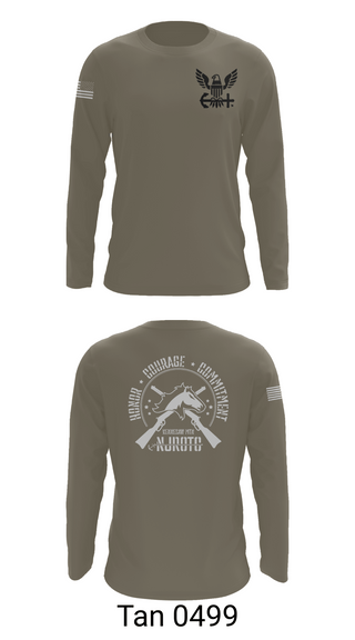 Long Sleeve Performance Shirt, Kennesaw Mountain NJROTC, Navy, Teamtime, Team time, sublimation, custom sports apparel, team uniforms, spirit wear, spiritwear, sports uniforms, custom shirts, team store, custom team store, fundraiser sports, apparel fundraiser