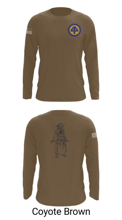 A Co 1/1-114th 36313026 Long Sleeve Performance Shirt - 6
