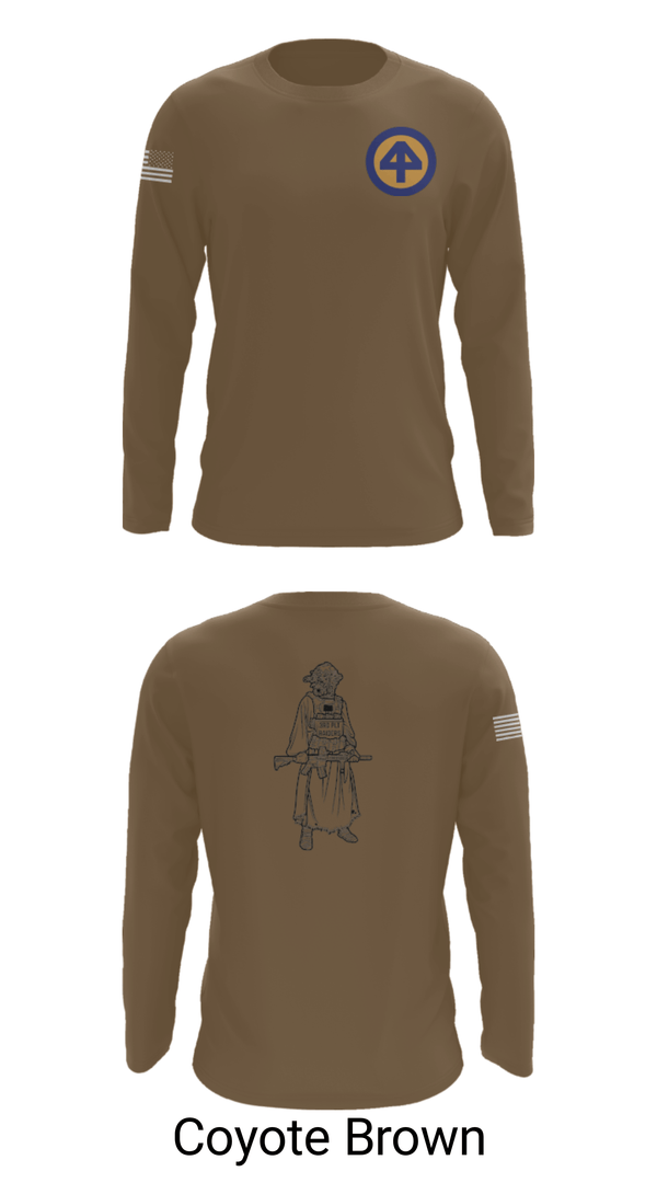 Long Sleeve Performance Shirt, A Co 1/1-114th, Army, Teamtime, Team time, sublimation, custom sports apparel, team uniforms, spirit wear, spiritwear, sports uniforms, custom shirts, team store, custom team store, fundraiser sports, apparel fundraiser